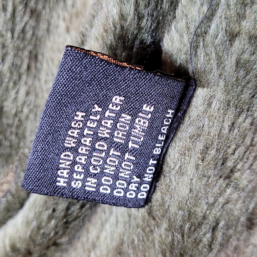 EFFECI ARMY GREEN VALOR AND FAUX FUR SHORT JACKET - Picture 15 of 15